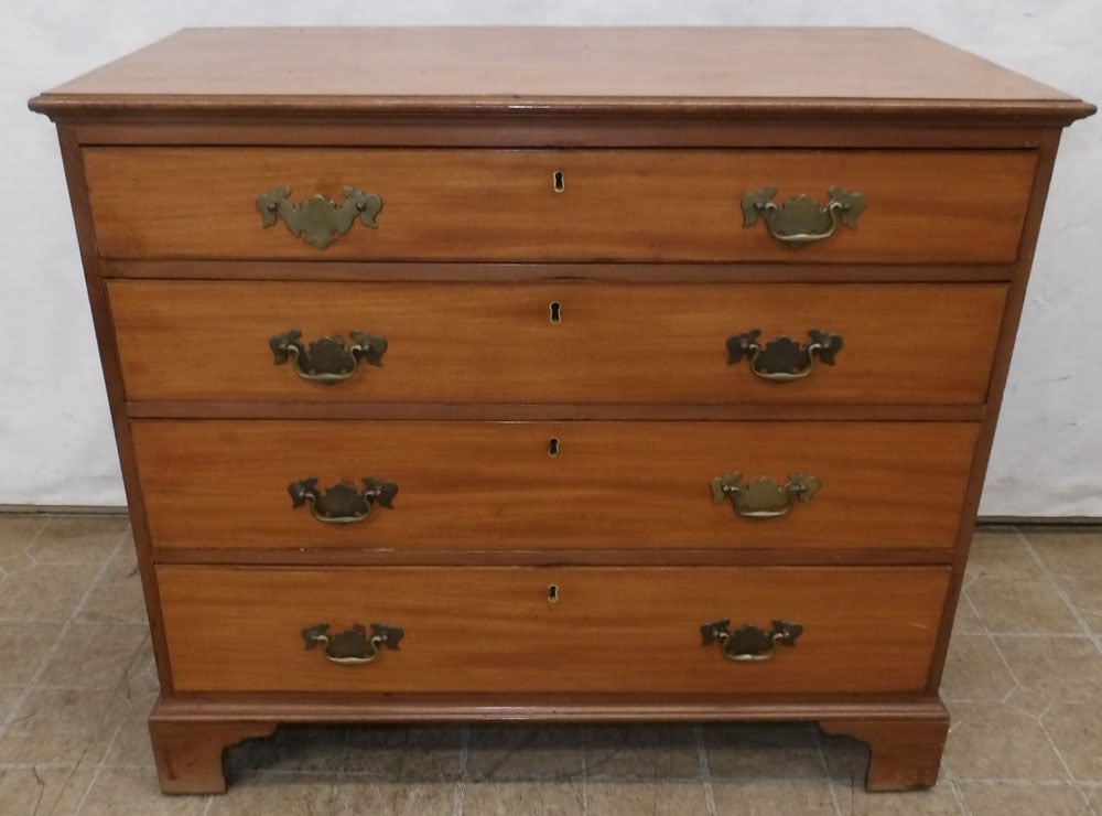 19th Century Bleached Mahogany Four Drawer Bachelor's Chest (1 of 5)