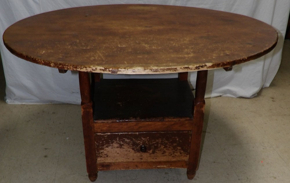 Antique Pine Hutch Table (1 of 4)