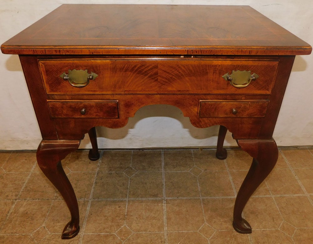 Antique Burled Walnut Queen Anne Lowboy (1 of 6)