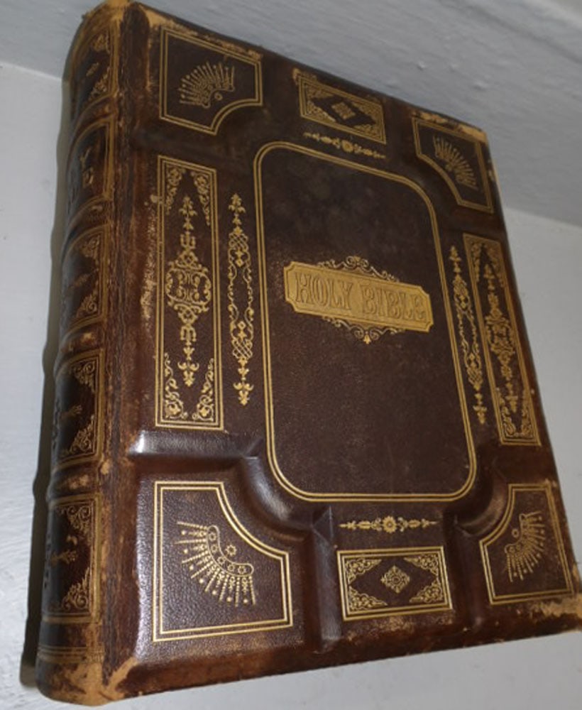 Antique Leather Bound Bible (1 of 4)
