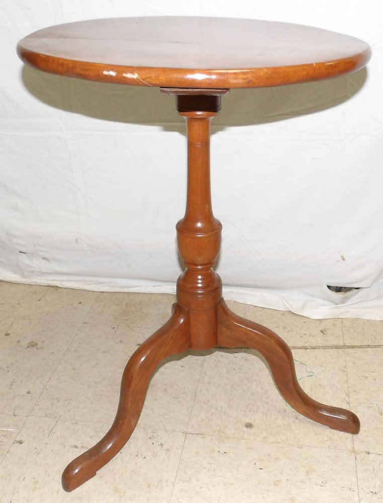 Antique Cherry Candlestand (1 of 2)