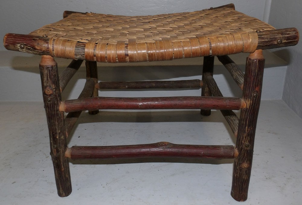 Adirondack Split Oak Seat Bench (1 of 3)