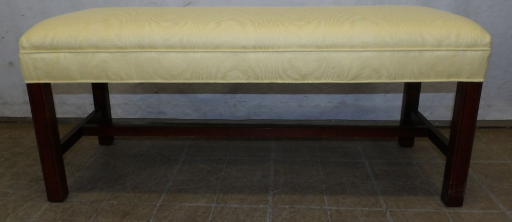 cherry and upholstered top window bench (1 of 4)