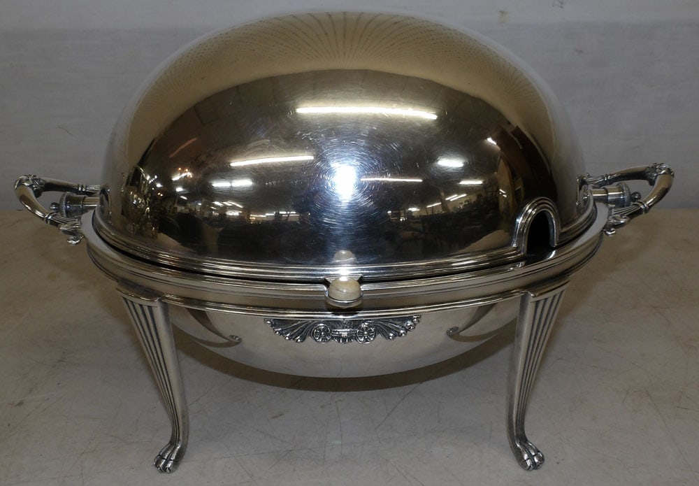 silver plated bun warmer (1 of 5)