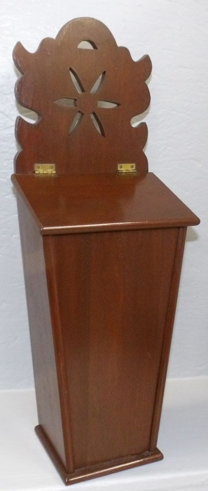 mahogany bench made candle box (1 of 5)