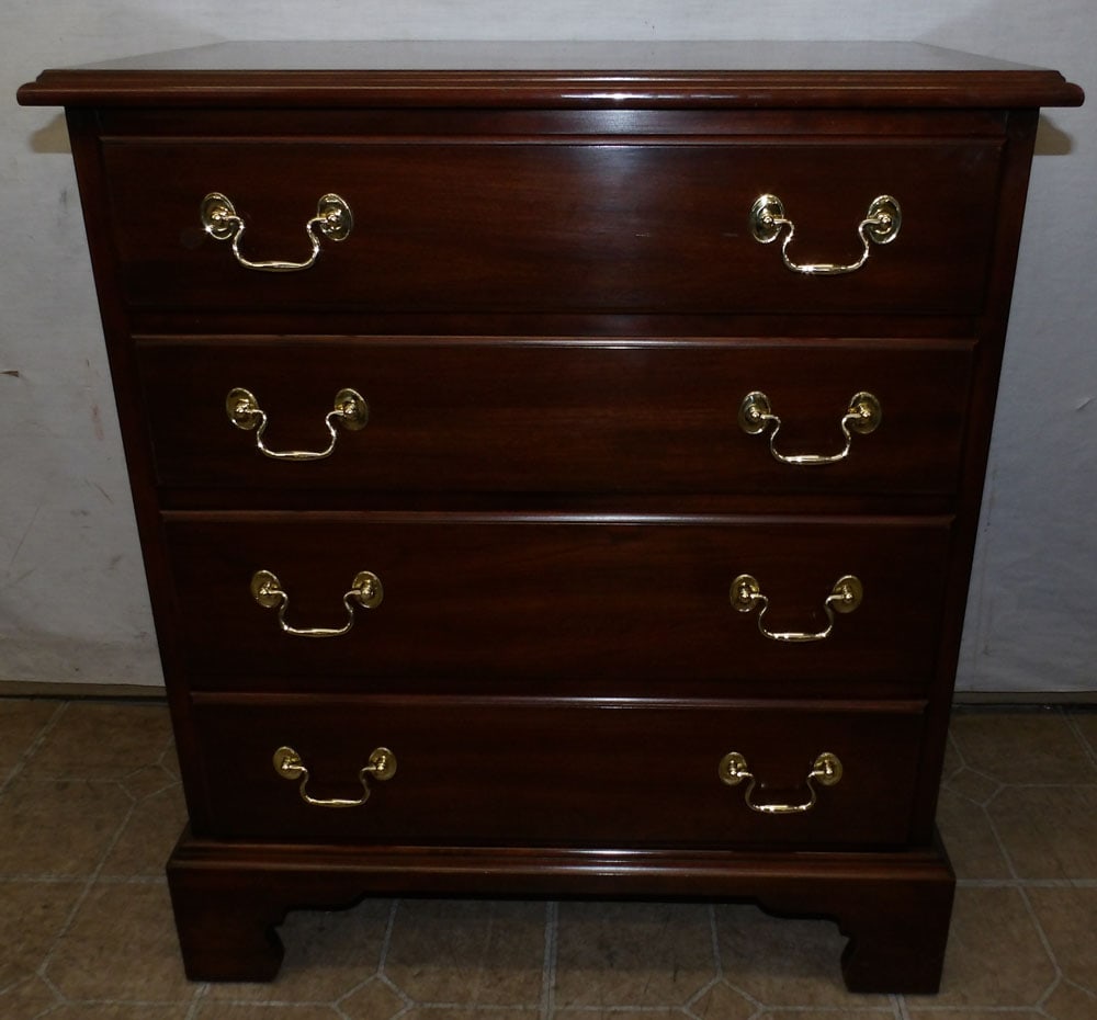 cherry 4 drawer chest by Henkel Harris: cherry 4 drawer chest by Henkel Harris . 26 1/4" W 16" D 30" H