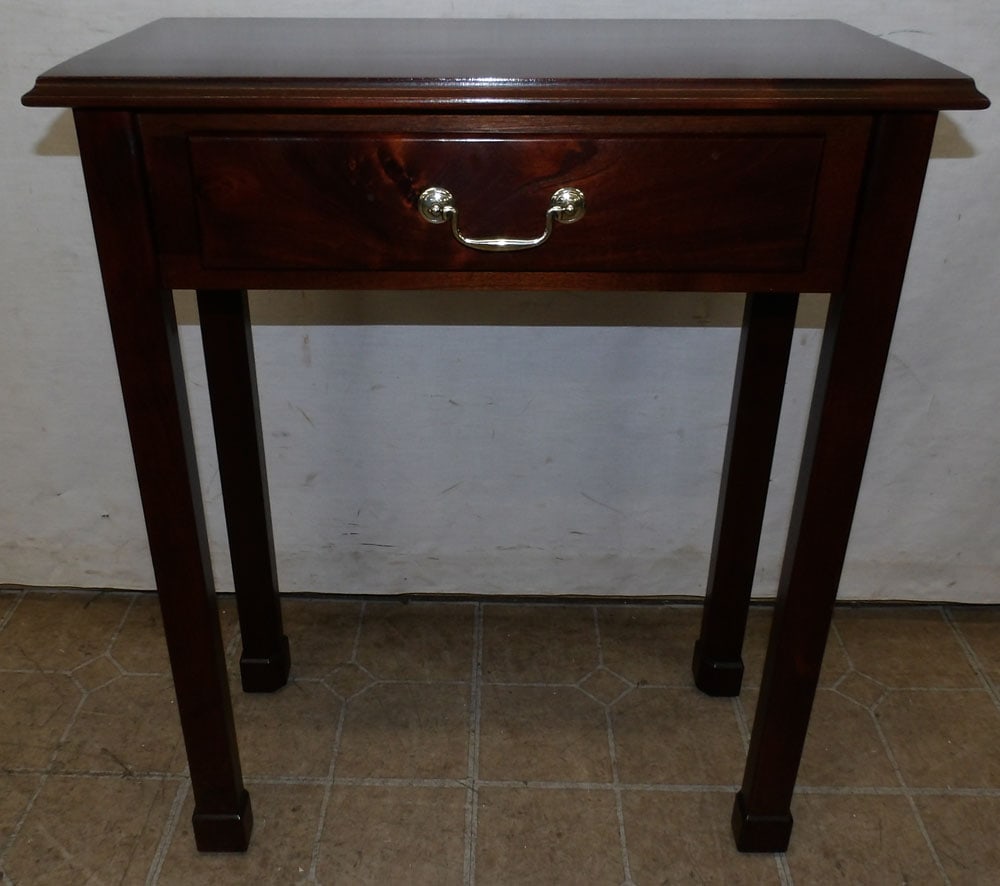 mahogany bench made one drawer stand (1 of 5)