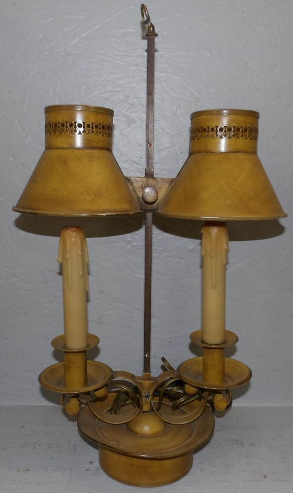 painted tole student lamp (1 of 5)