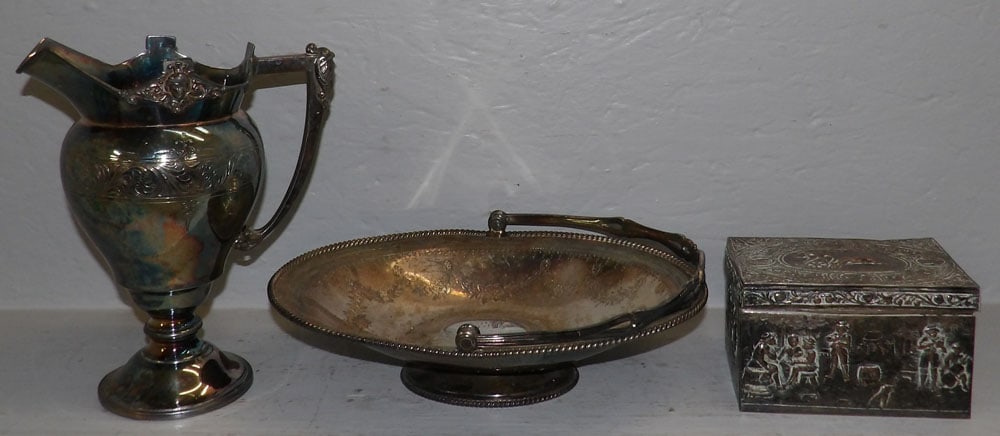 3 antique silver plated items (1 of 9)