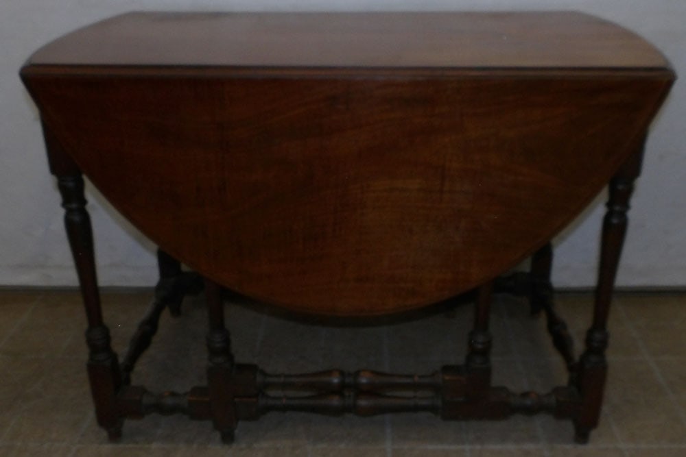 Antique Mahogany Gate Leg Drop Leaf Table (1 of 5)
