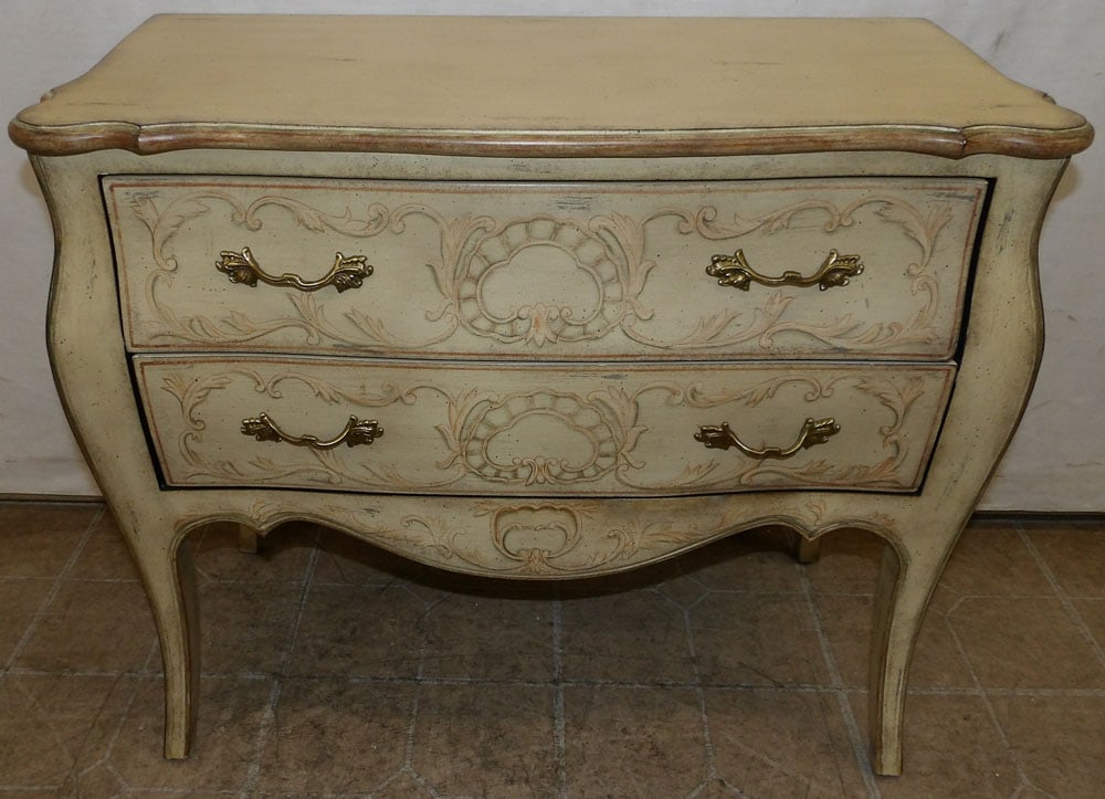 Painted Bombay Two Drawer Commode by Harden (1 of 5)