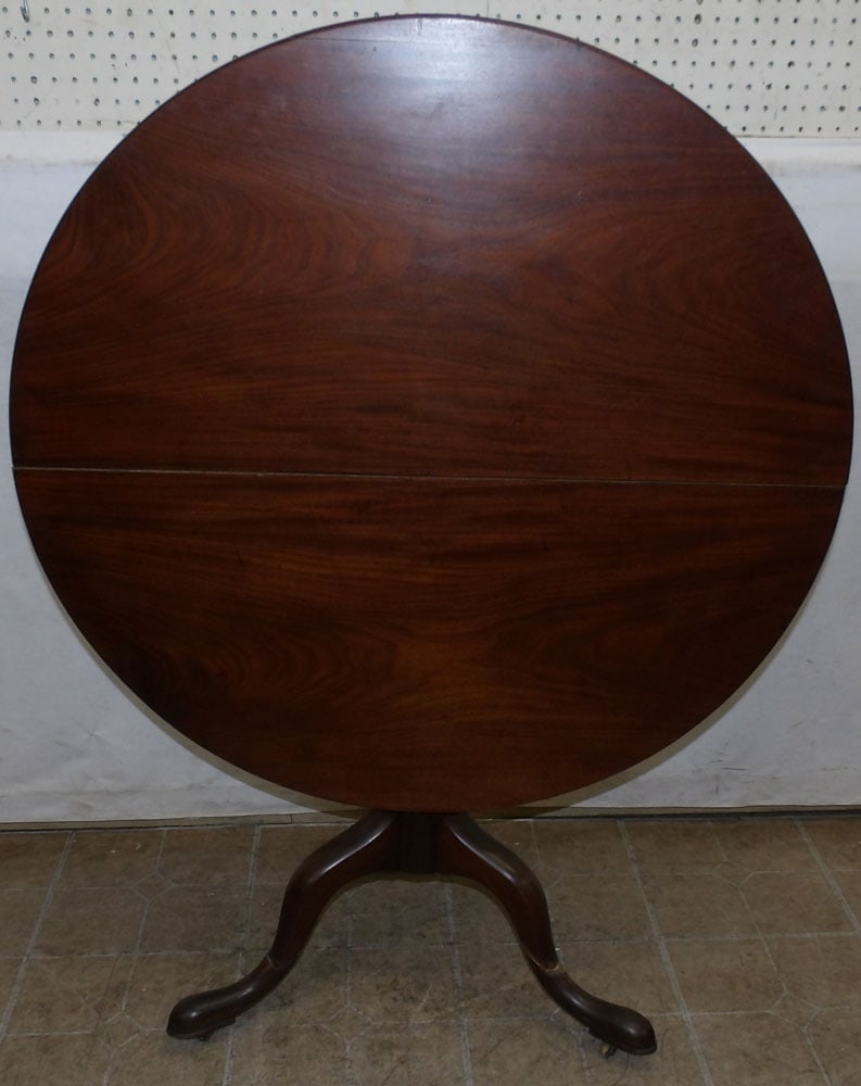 Antique Mahogany Tilt Top Tea Table (1 of 5)