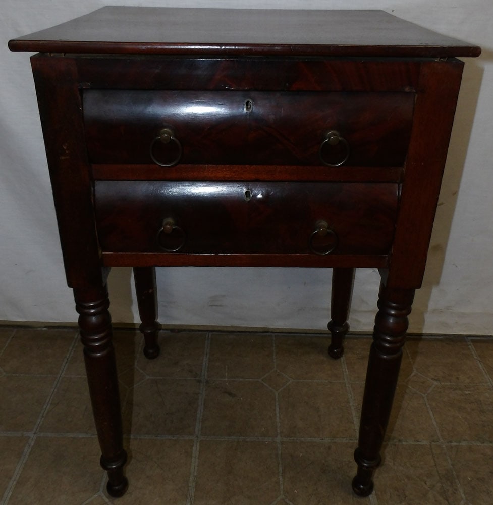 19th Century Mahogany Two Drawer Stand (1 of 5)