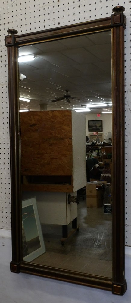 Brass Framed Mid Century Modern Mirror (1 of 5)