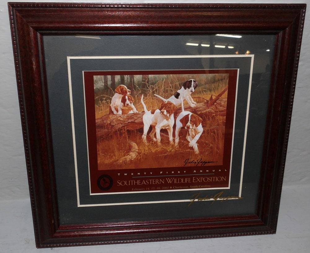 Framed Print of Hunting Dog from The Southern Wildlife Exposition by Julie Jeppsen (1 of 3)