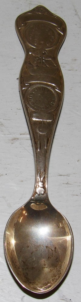 Sterling Tiffany & Company Nursery Rhyme Motif Child's Spoon. 1.8 t oz: Sterling Tiffany & Company Nursery Rhyme Motif Child's Spoon. 1.8 t oz