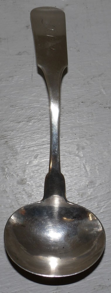 Antique Coin Silver Ladle, (Stubbins & Co. NY). 1.5 t oz (1 of 3)