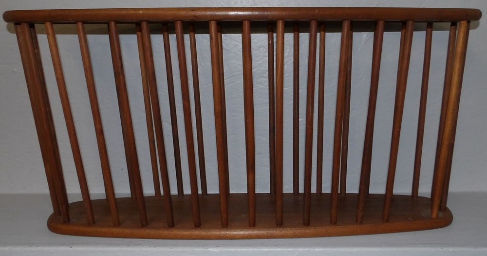 Mid Century Modern Walnut Magazine Stand (1 of 3)