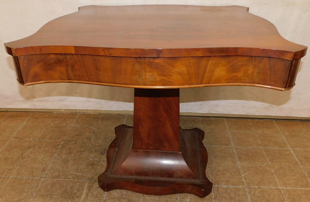 antique mahogany empire center table (1 of 4)