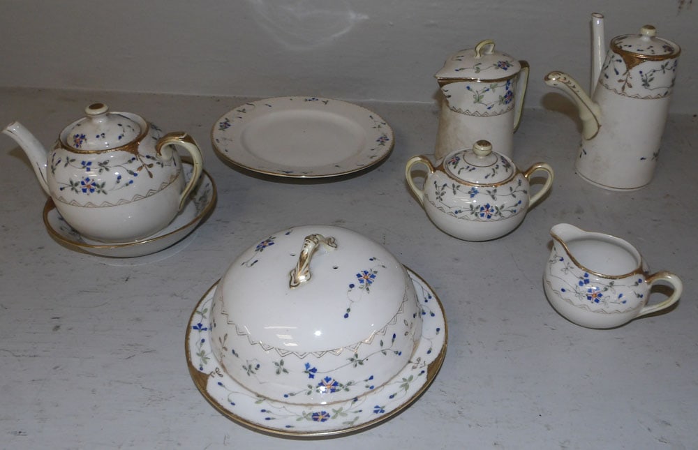 hand painted Nippon dessert set (1 of 6)