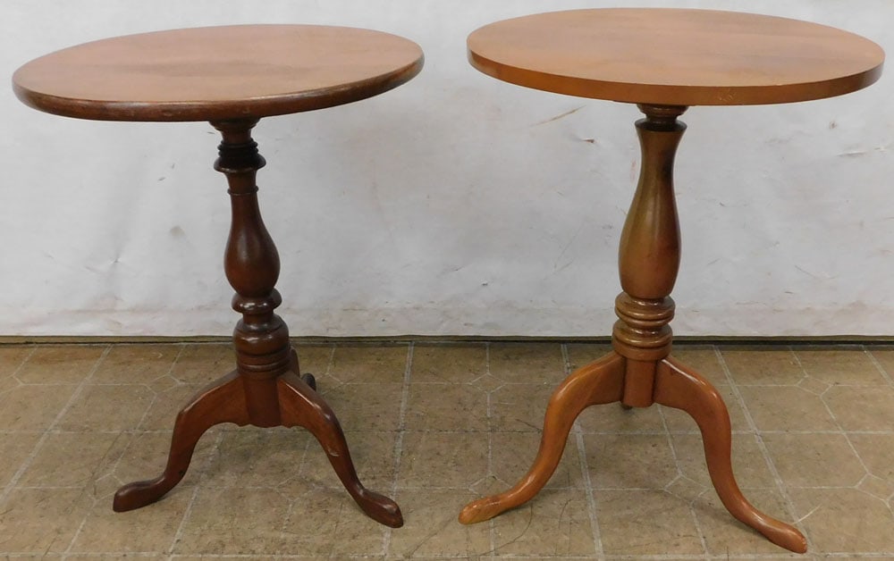 pair cherry candle stands (1 of 5)