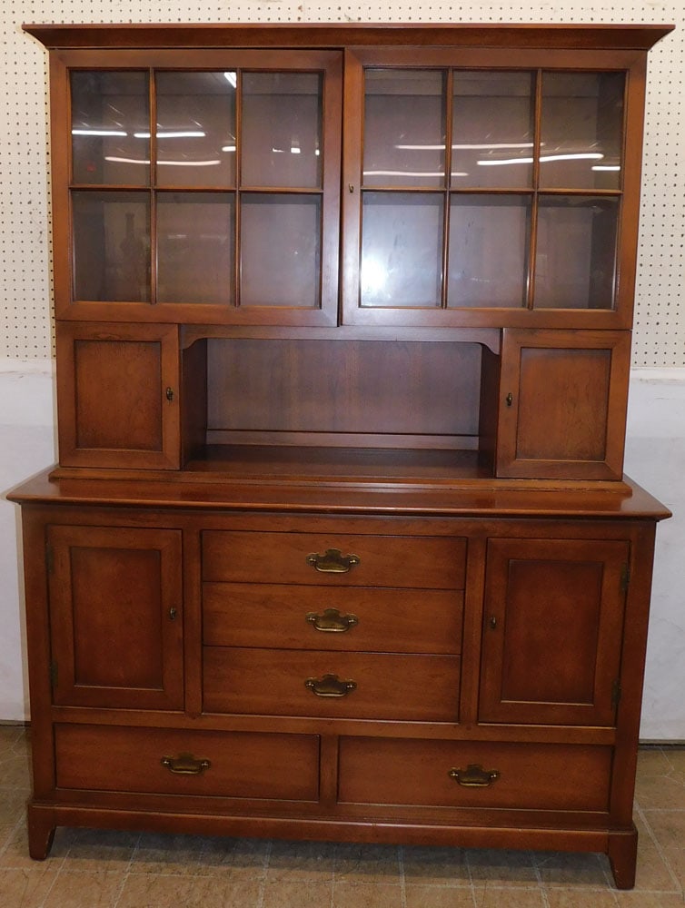 2 piece maple hutch by Morganton (1 of 7)