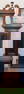 cherry painted dial grandfather clock