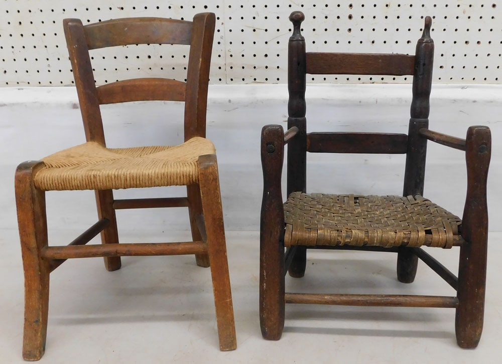 2 antique child's chairs (1 of 3)