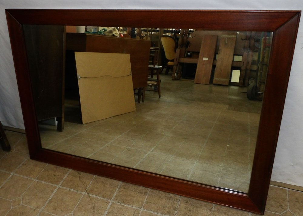 mahogany frame mirror by Craftique (1 of 3)