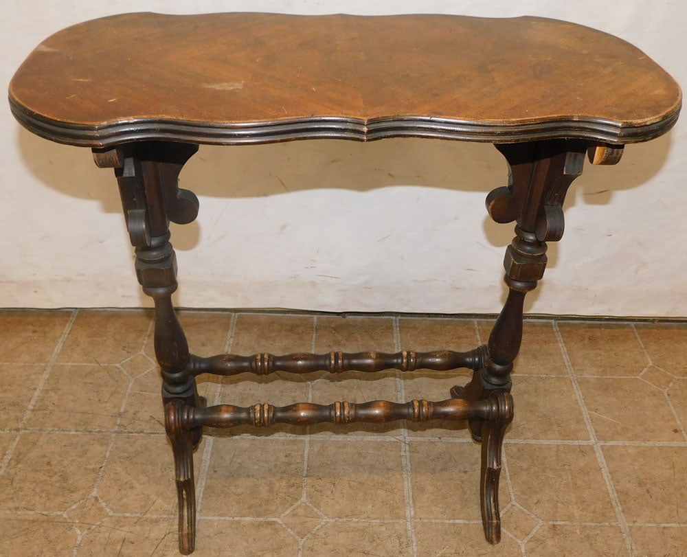 antique walnut stand (1 of 3)