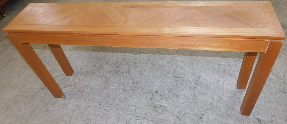 mid century modern teakwood sofa table (1 of 3)