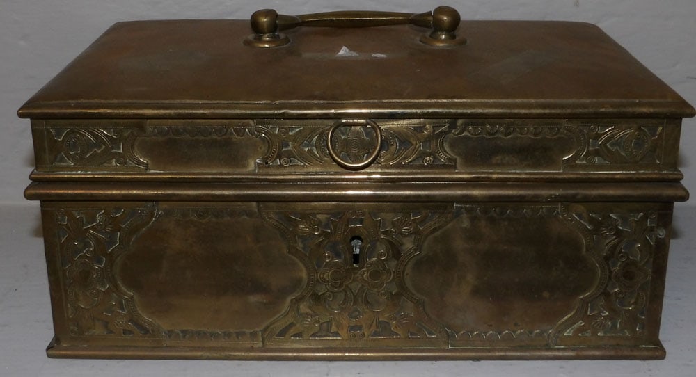 antique brass box (1 of 5)