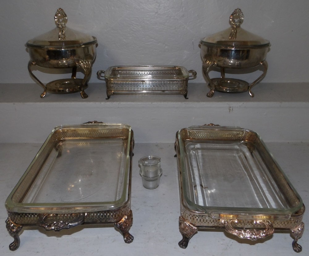 lot of silver plate: lot of silver plate. ALL DESCRIPTIONS AND ANY CONDITION STATEMENT GIVEN BY LANGSTON AUCTION GALLERY ARE STRICTLY OPINIONS AND LANGSTON'S SHALL HAVE NO RESPONSIBILITY FOR ERRORS OR OMISSIONS. THE ABSEN