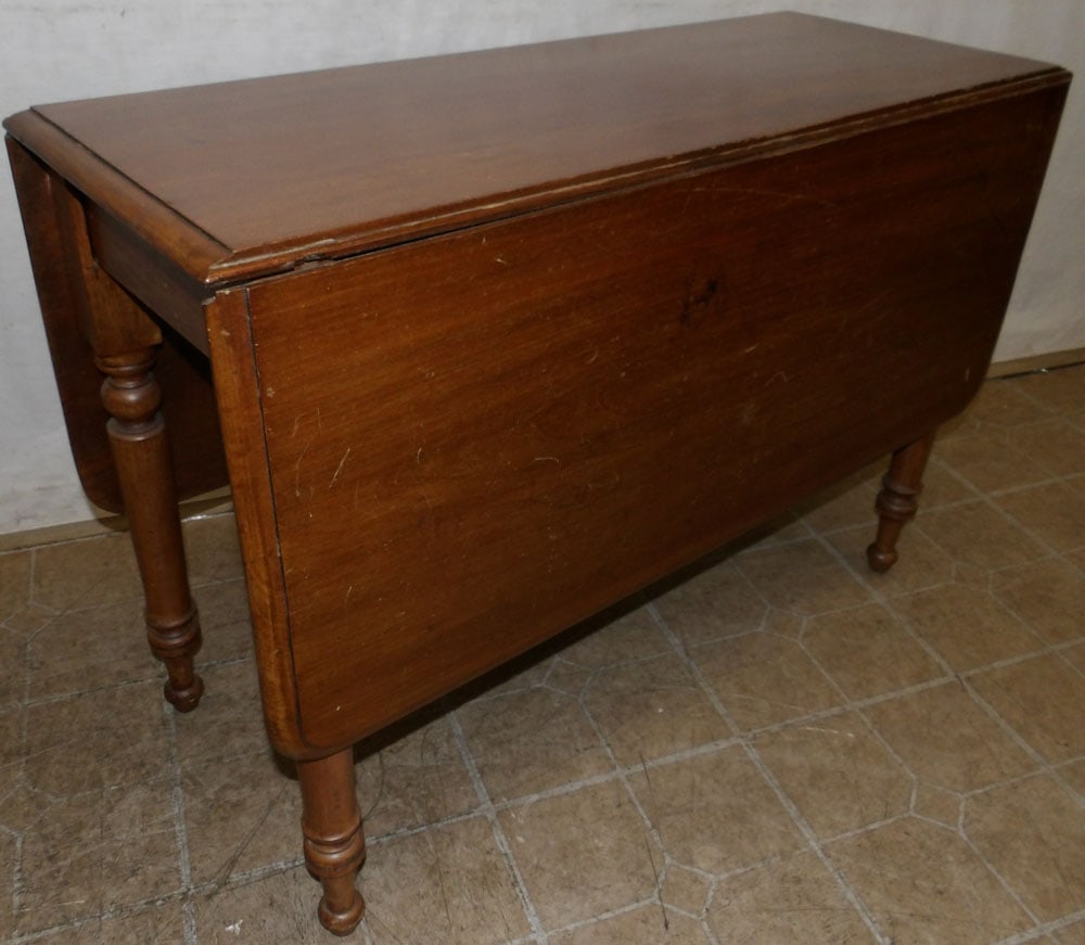 antique mahogany drop leaf table (1 of 3)