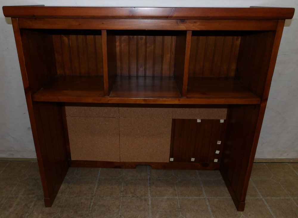pine shelf: pine shelf. 41L 14 1/4 w 28H ALL DESCRIPTIONS AND ANY CONDITION STATEMENT GIVEN BY LANGSTON AUCTION GALLERY ARE STRICTLY OPINIONS AND LANGSTON'S SHALL HAVE NO RESPONSIBILITY FOR ERRORS OR OMISSIONS. T