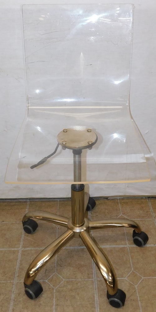 modern acrylic desk chair (1 of 3)