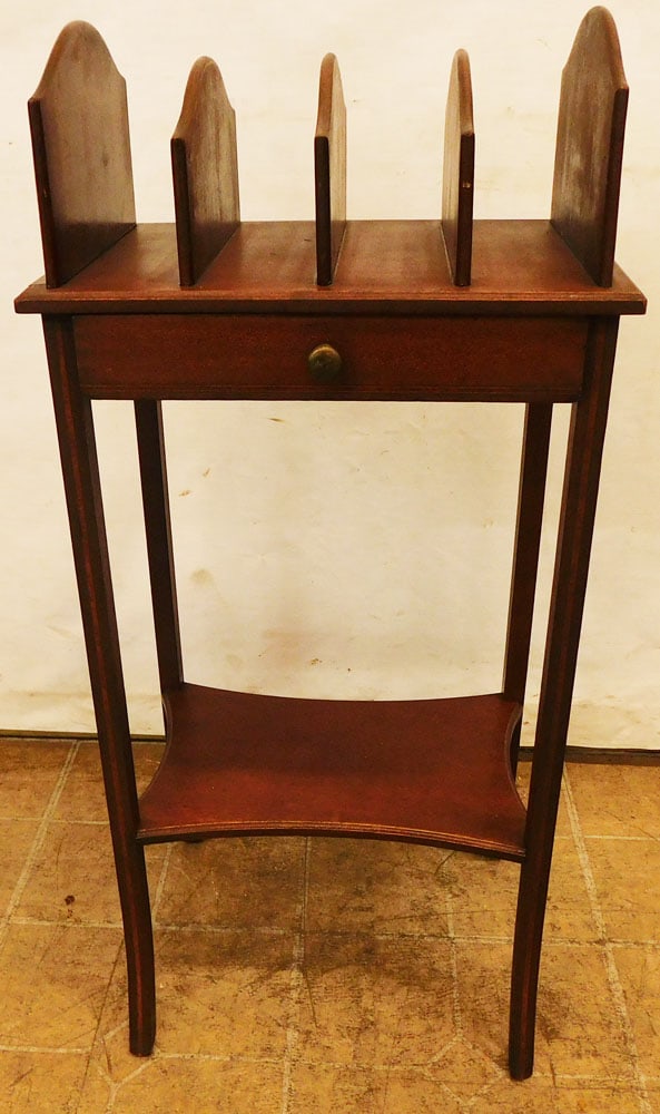 mahogany one drawer stand (1 of 5)