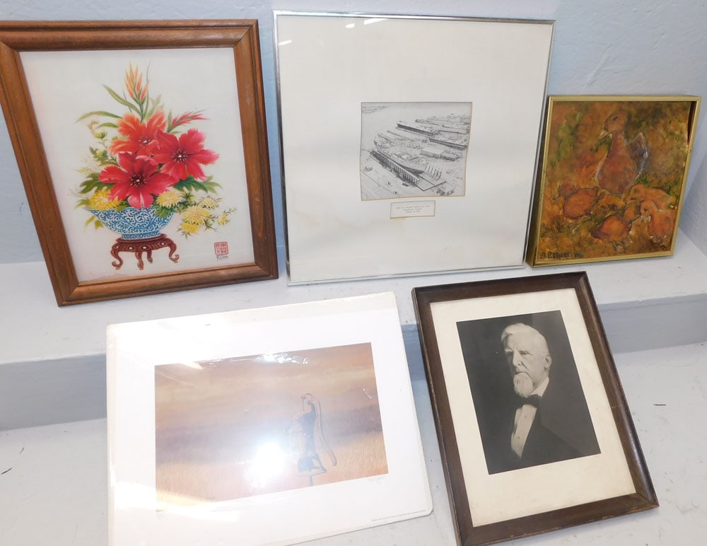 lot of frame prints: lot of frame prints. Up to 17 1/4" x 17 1/4" ALL DESCRIPTIONS AND ANY CONDITION STATEMENT GIVEN BY LANGSTON AUCTION GALLERY ARE STRICTLY OPINIONS AND LANGSTON'S SHALL HAVE NO RESPONSIBILITY FOR ERRORS