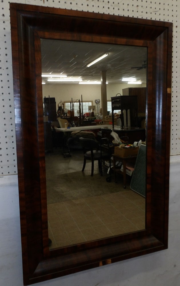 antique mahogany ogee frame mirror (1 of 4)