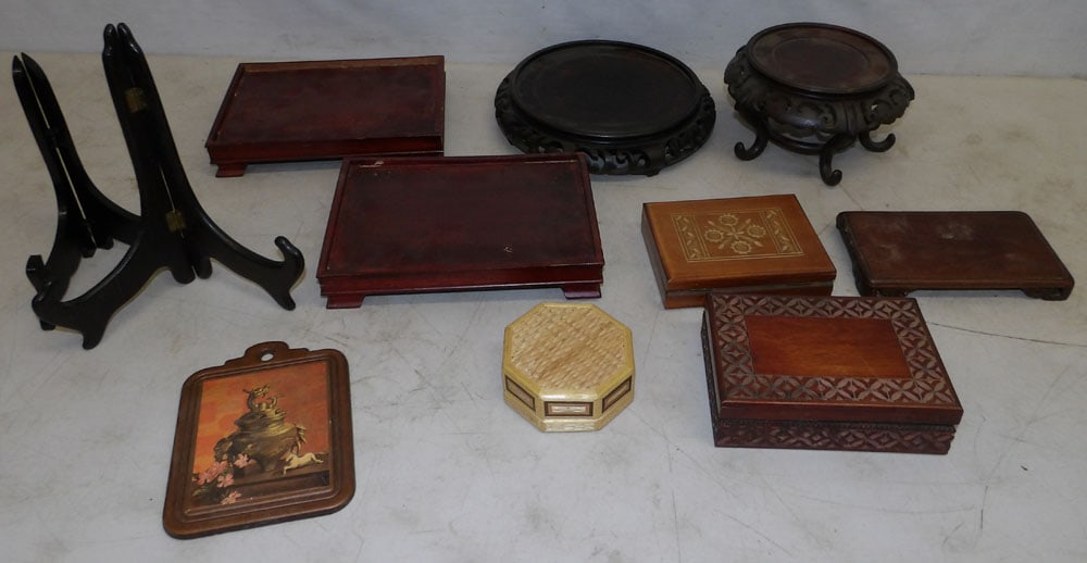 lot of oriental boxes and stands (1 of 5)