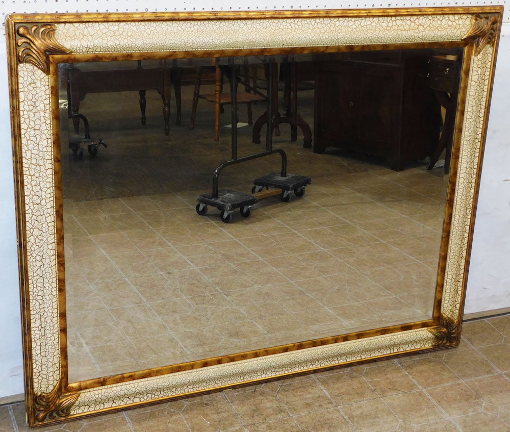 Large Painted Framed Bevel Edge Mirror (1 of 4)