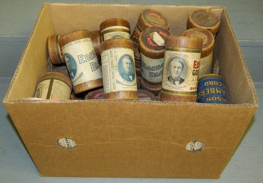 (31) Edison cylinder records.: (31) Edison cylinder records.