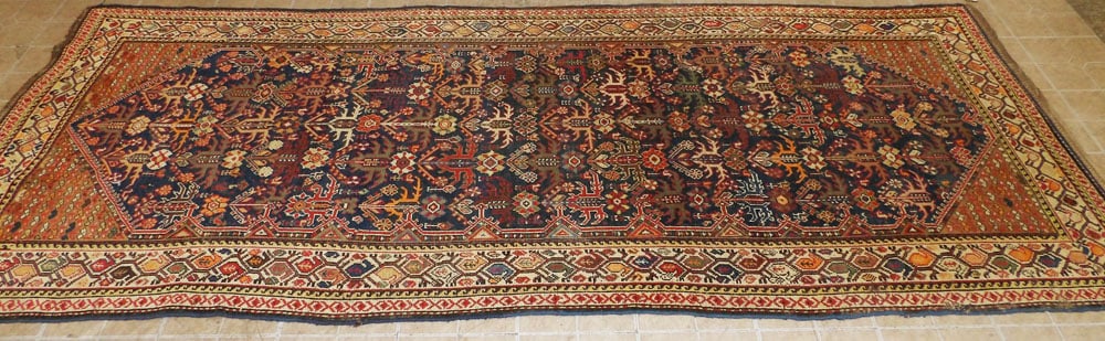 4' 7" x 11' 6" Antique Hand Made Oriental Runner (1 of 5)