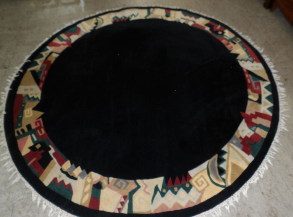 8' 4" Round Hand Made Rug (1 of 5)
