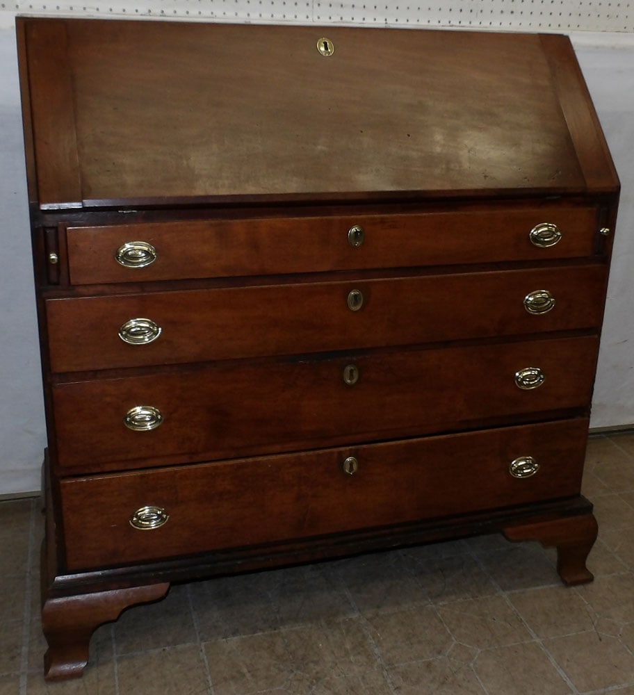 19th Century Cherry New England Slant Front Desk (1 of 6)