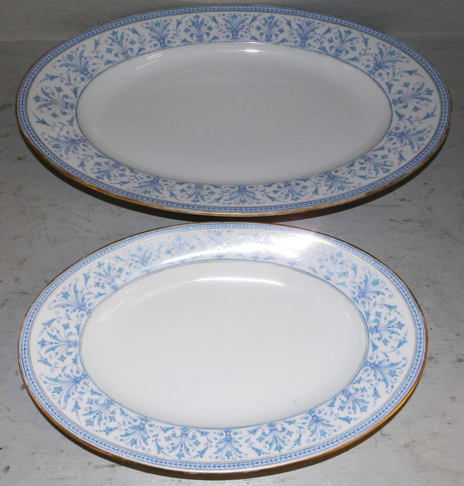 Two Porcelain Platters: Two Porcelain Platters . Up to 18 1/2" x 12 1/2" "ALL DESCRIPTIONS AND ANY CONDITION STATEMENT GIVEN BY LANGSTON AUCTION GALLERY ARE STRICTLY OPINIONS AND LANGSTON'S SHALL HAVE NO RESPONSIBILITY FOR E