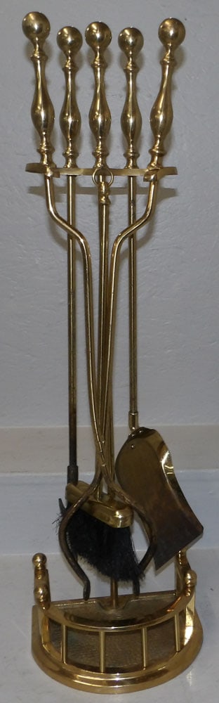 Set of Brass Fire Tools (1 of 4)