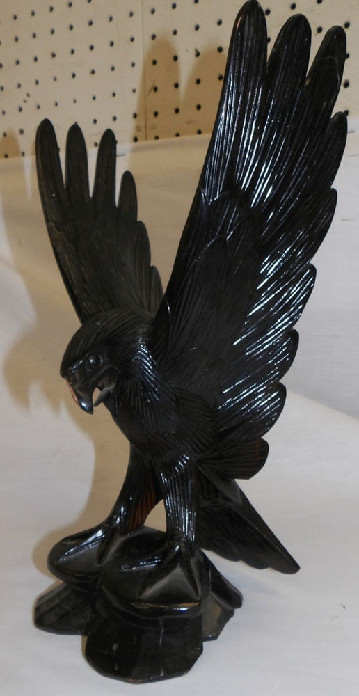 Painted Carved Wood Eagle (1 of 4)