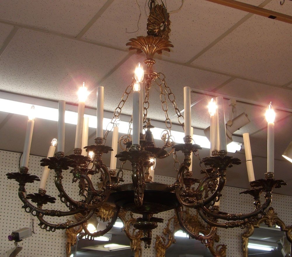 bronze 20 light French chandelier (1 of 5)