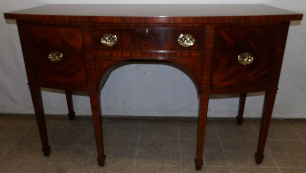 mahogany bow front sideboard by Maitland Smith (1 of 11)